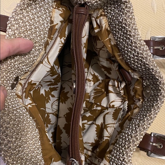 Stone Mountain Brown and Tan Woven Tote Bag - Picture 4 of 9